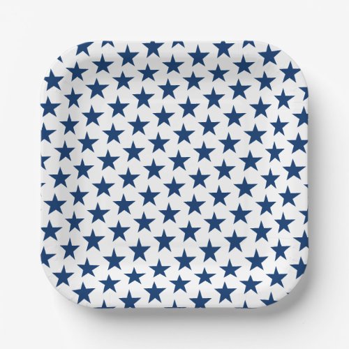 Patriotic Stars Paper Plate