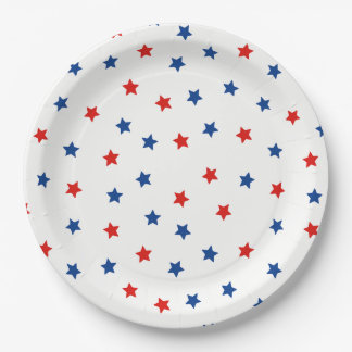 Patriotic Stars Paper Plates