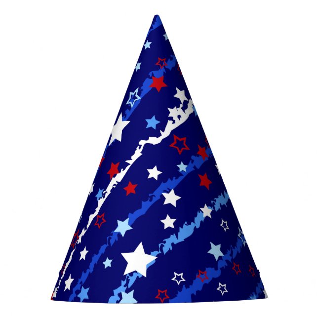 Patriotic Stars Party Hat (Front)