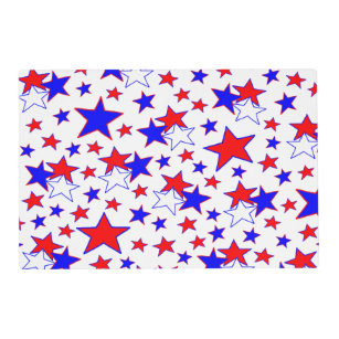 Patriotic stars placemat