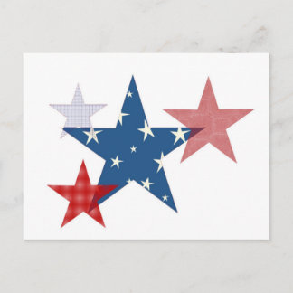 Patriotic Stars Postcard
