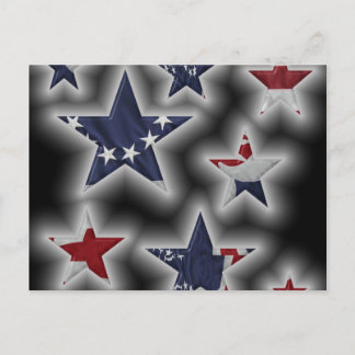 Patriotic Stars Postcard