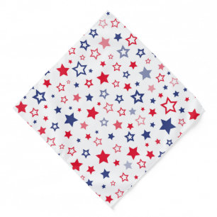 Patriotic Stars Print Bandana