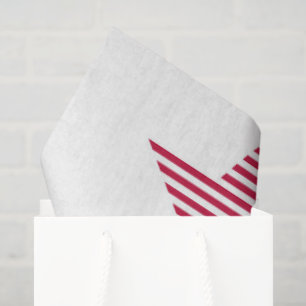 Patriotic Stars Red White Olympic Sports Fun Tissue Paper