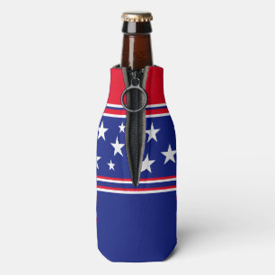 Patriotic Stars Stripes Bottle Cooler