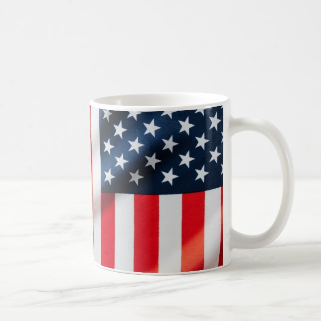 Patriotic Stars & Stripes Classic Mug – USA (Right)
