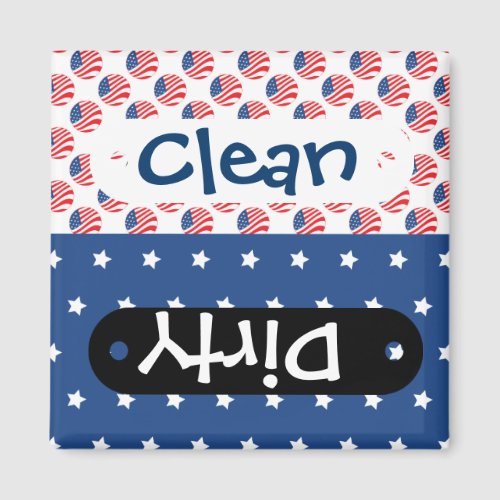 Patriotic Stars Stripes Freedom Flag 4th of July Magnet