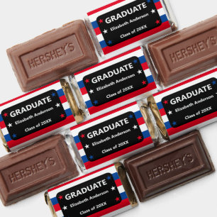 Patriotic Stars & Stripes Graduation Hershey's Miniatures