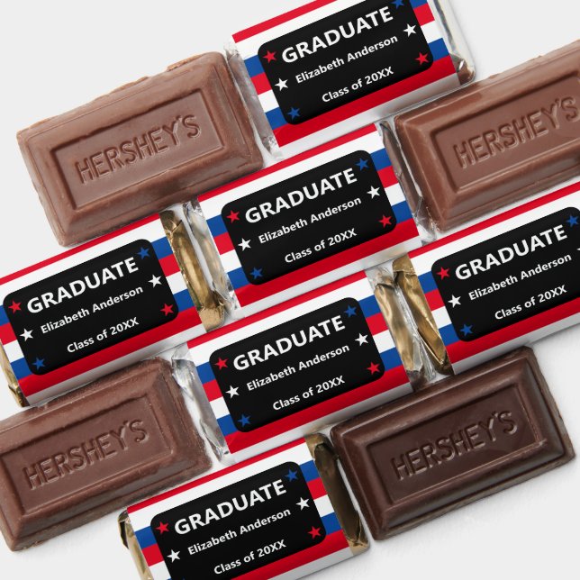 Patriotic Stars & Stripes Graduation Hershey's Miniatures (Assorted)