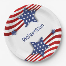 Patriotic Stars & Stripes Personalized