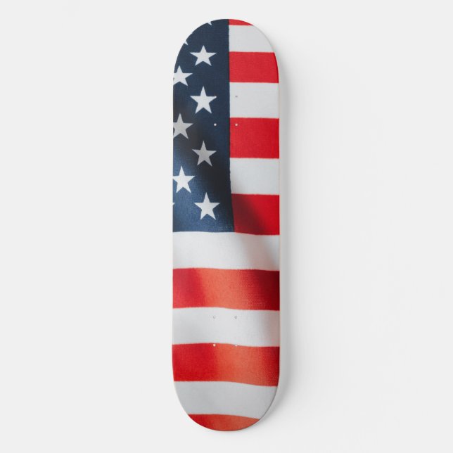 Patriotic Stars & Stripes Skateboard – USA (Front)
