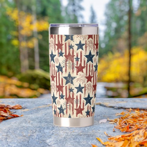 Patriotic Stars &amp; Stripes Tumbler
