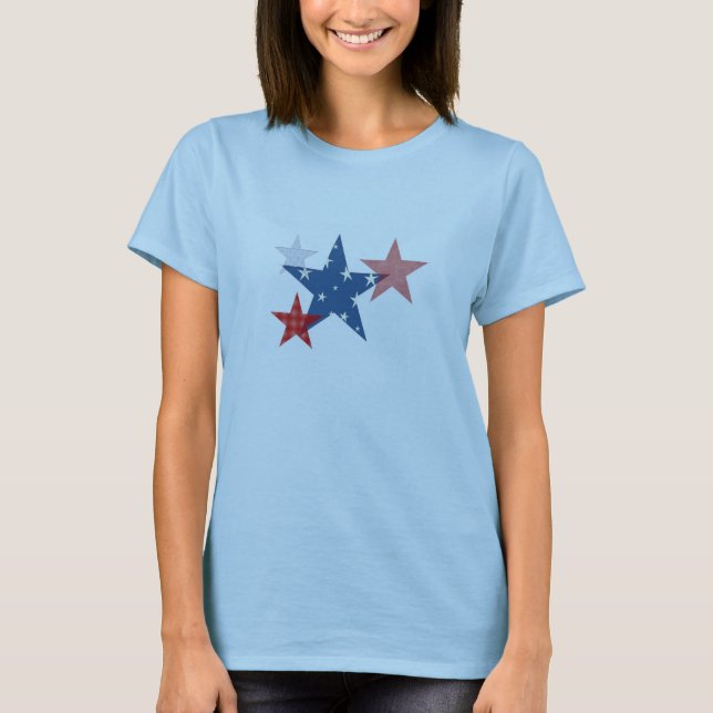 Patriotic Stars T-Shirt (Front)