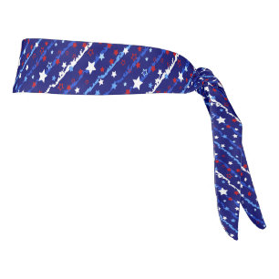 Patriotic Stars Tie Headband