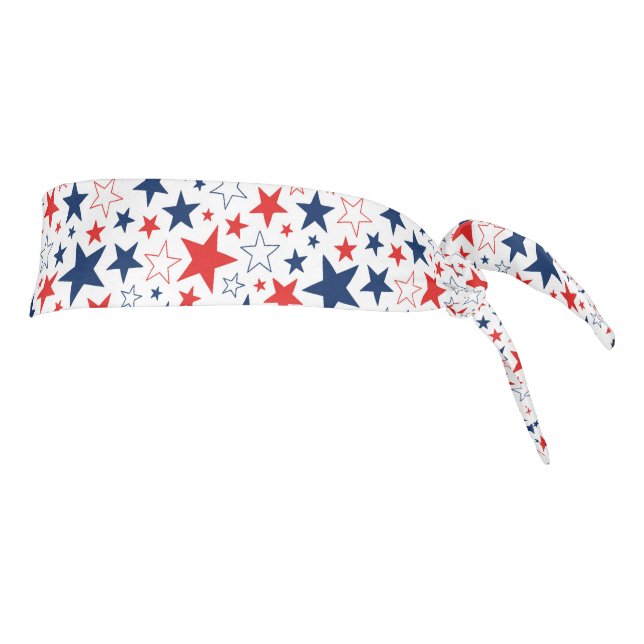 Patriotic Stars Tie Headband (Rotate 90)