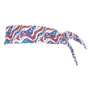 Patriotic Stars Tie Headband