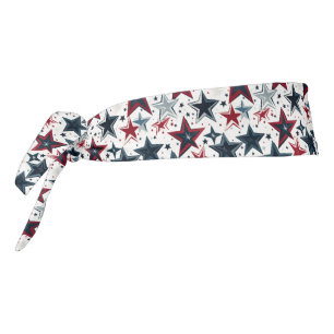 Patriotic Stars Tie Headband
