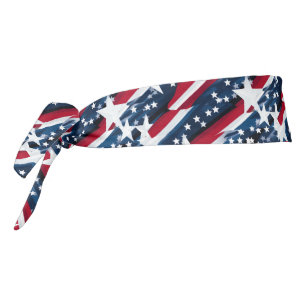 Patriotic Stars Tie Headband