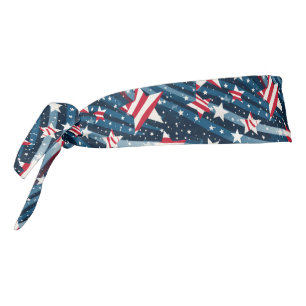 Patriotic Stars Tie Headband
