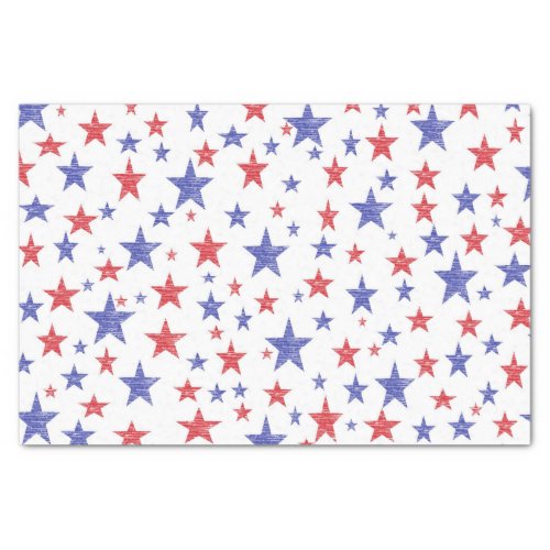 Patriotic Stars Tissue Paper