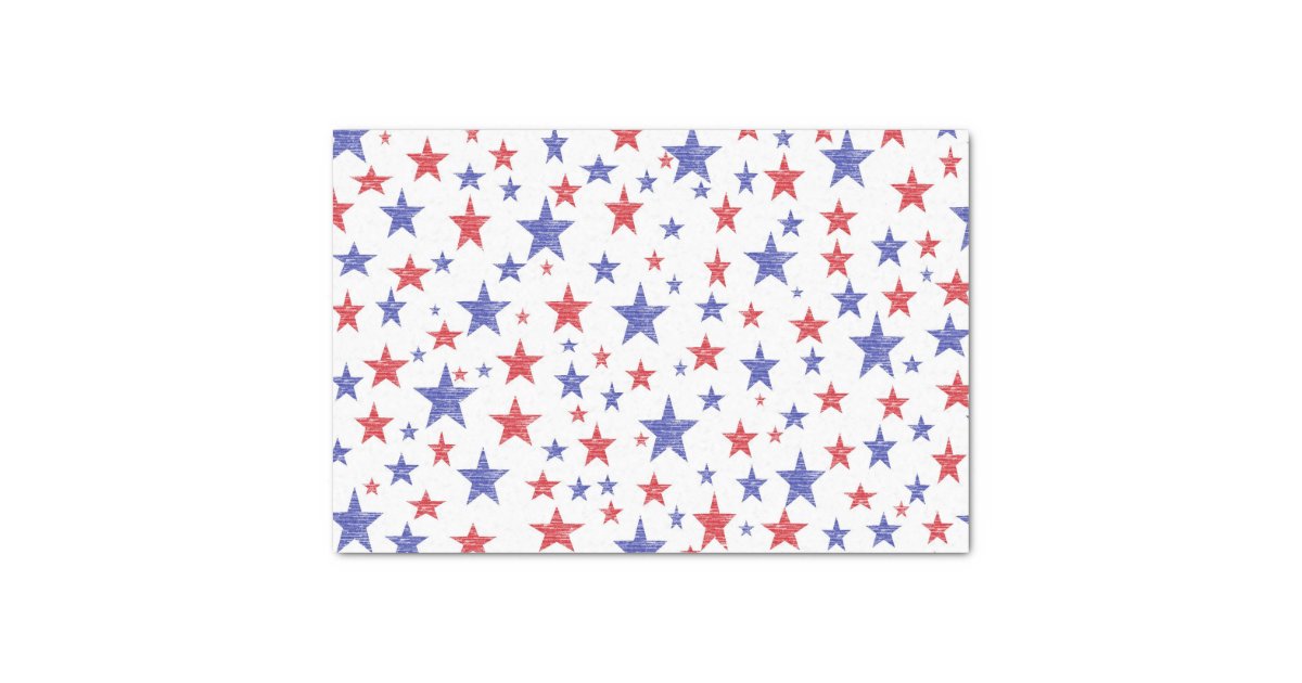 Patriotic Stars Tissue Paper | Zazzle