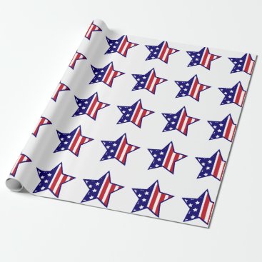 Patriotic Star's Wrapping Paper Patriotic Star's Wrapping Paper