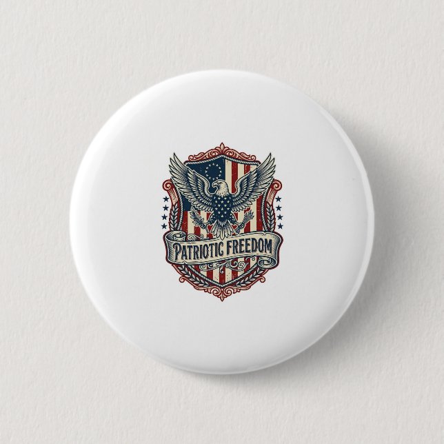 Patriotic State Pride Series Vector Graphic Tee (2 Button (Front)