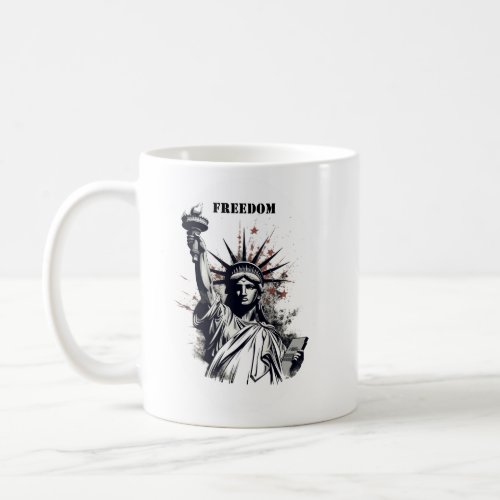 Patriotic Statue of Liberty Freedom Coffee Mug