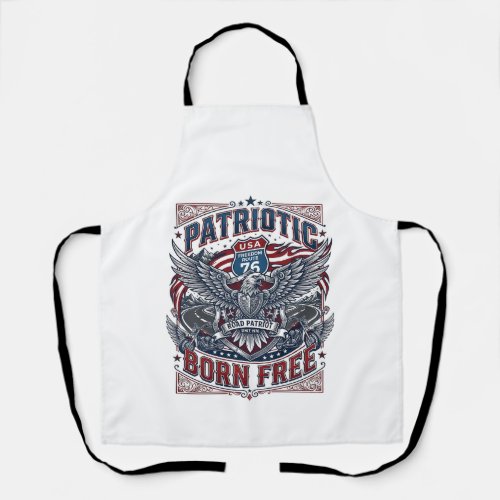 Patriotic Steel Road Guardian Biker Road Freedom P Apron