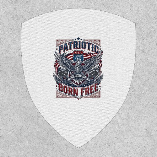 Patriotic Steel Road Guardian Biker Road Freedom P Patch
