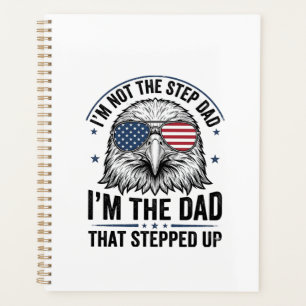 Patriotic Step Dad Eagle Vintage Shirt Design_1 Planner