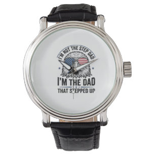 Patriotic Step Dad Eagle Vintage Shirt Design_1 Watch