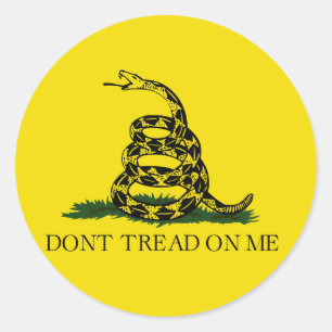 Patriotic stikers classic round sticker