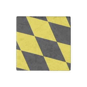 Patriotic stone magnet with Flag of Munich