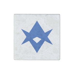 Patriotic stone magnet with Flag of Toyota City