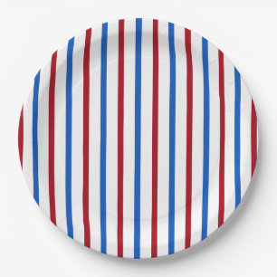 Patriotic Stripe Paper Plates