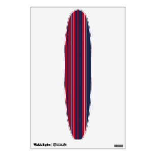 Patriotic Stripe Surfboard Wall Decals
