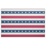 Patriotic Stripes &amp; Stars (large scale horizontal) Fabric