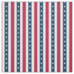Patriotic Stripes with Stars (small scale vertical Fabric