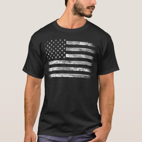 Patriotic Subdued American Flag T_Shirt
