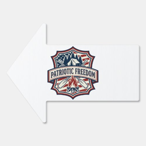 Patriotic Summer Camp Spirit Vector Graphic Tee_1 Sign