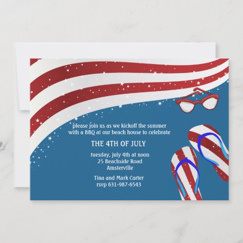 Patriotic Summer Fun Invitation