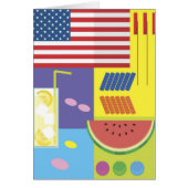 Patriotic Summer Picnic Card - customize! (Front)