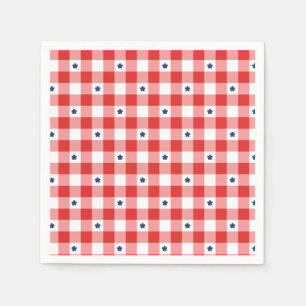 Patriotic Summer Picnic Napkins