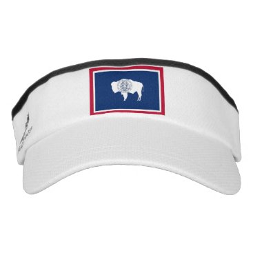 Patriotic Sun Visor with flag of Wyoming, USA Patriotic Sun Visor with flag of Wyoming, USA