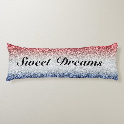 Patriotic Sweet Dreams Sparkle Body Pillow