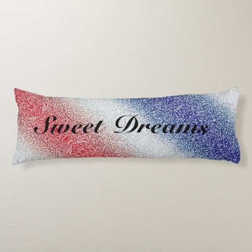 Patriotic Sweet Dreams Sparkly Body Pillow