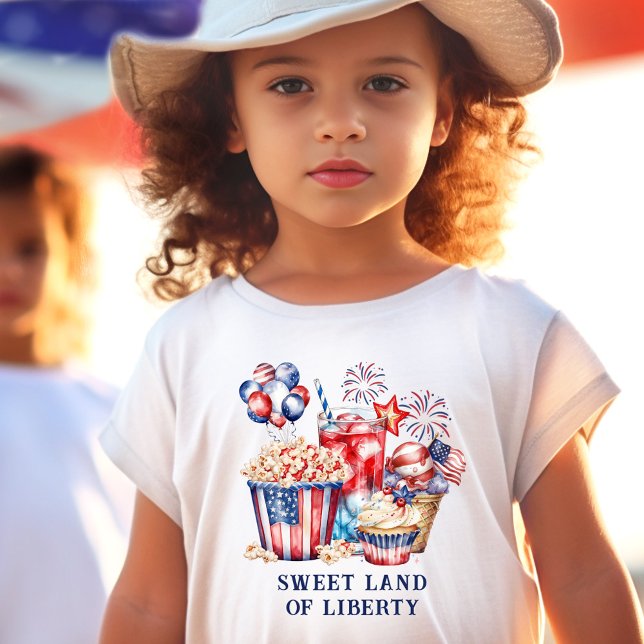 Patriotic Sweets & Fireworks 4th of July Toddler T-shirt (Patriotic Sweets & Fireworks 4th of July Toddler T-shirt)