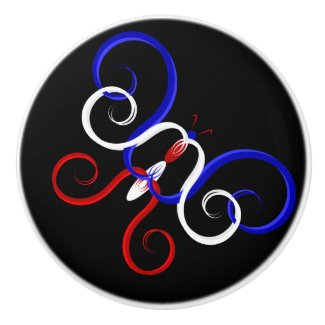 Patriotic Swirl Butterfly