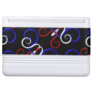 Patriotic Swirl Butterfly Cooler
